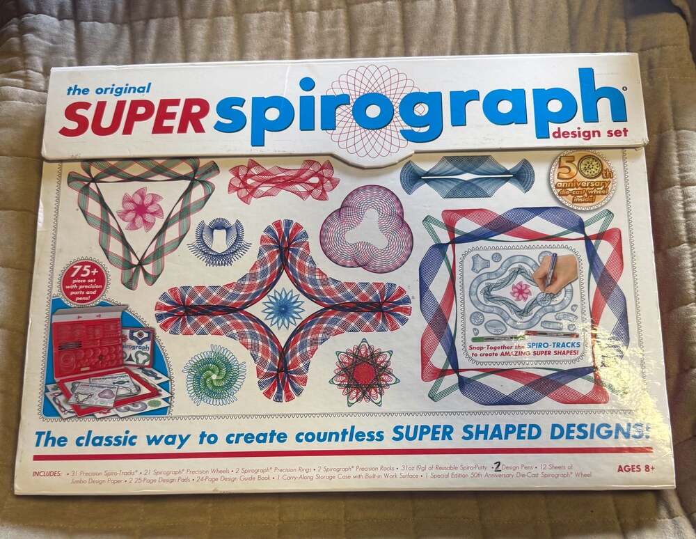 The Original Super Spirograph Design Set 50th Anniversary Edition